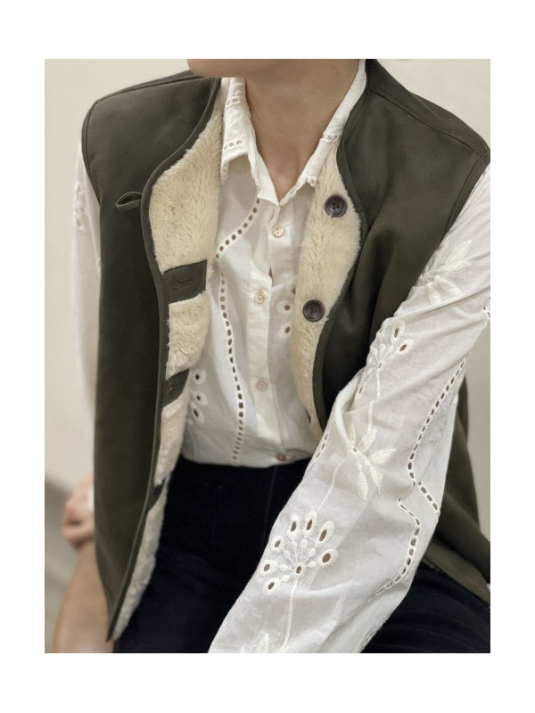 Gilet sans manche réversible