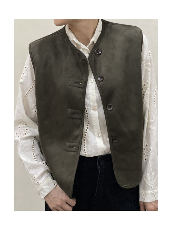 Gilet sans manche réversible