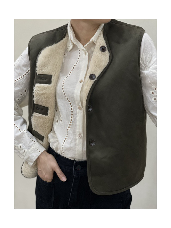 Gilet sans manche réversible
