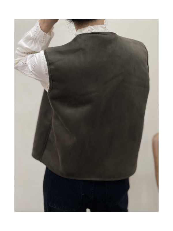 Gilet sans manche réversible