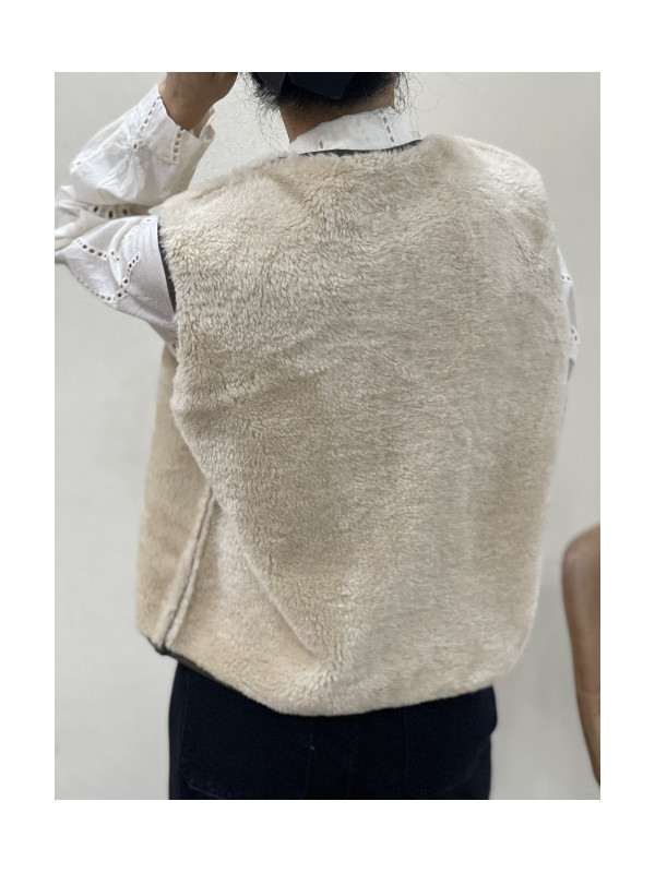 Gilet sans manche réversible