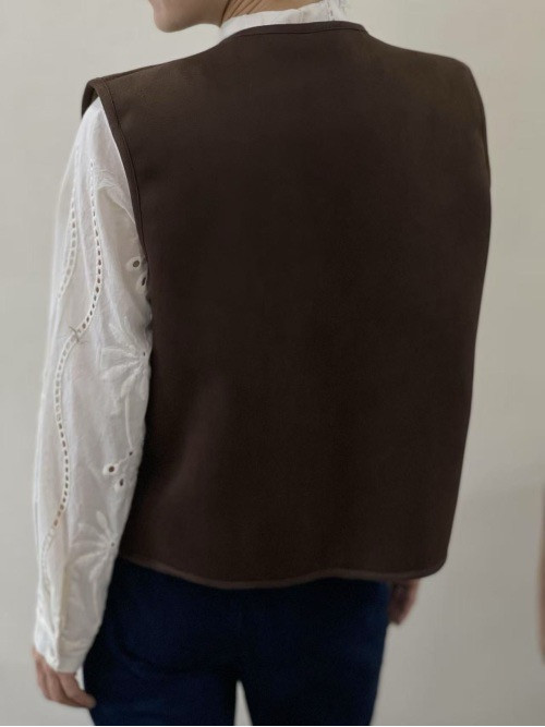 Gilet sans manche réversible