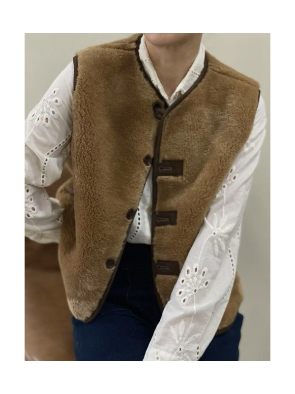 Gilet sans manche réversible