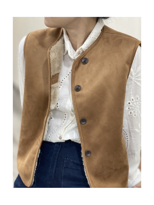Gilet sans manche réversible
