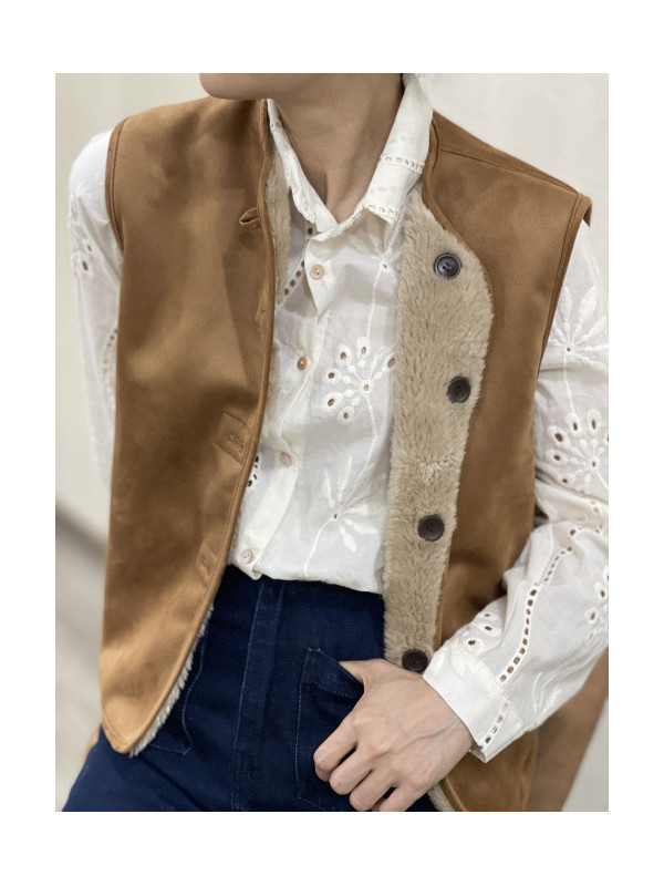 Gilet sans manche réversible