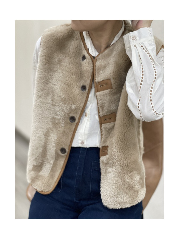 Gilet sans manche réversible
