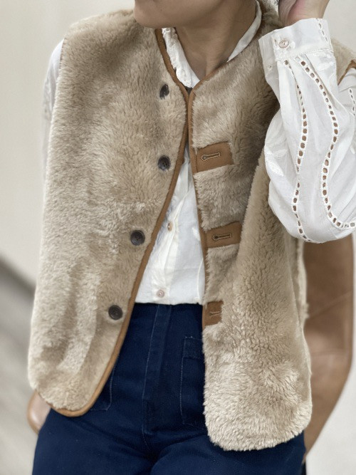 Gilet sans manche réversible