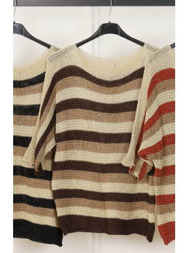 Pull lurex rayures...