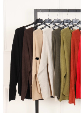 Pull col V manches longues...