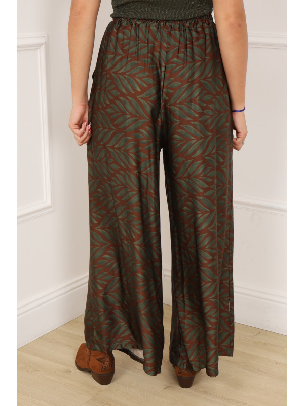 Pantalon fluide et large imprimé