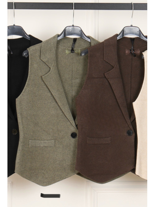 Gilet sans manche en maille