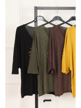 Pull manches chauve-souris...