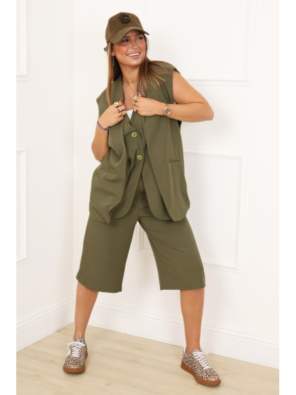 Ensemble gilet et bermuda