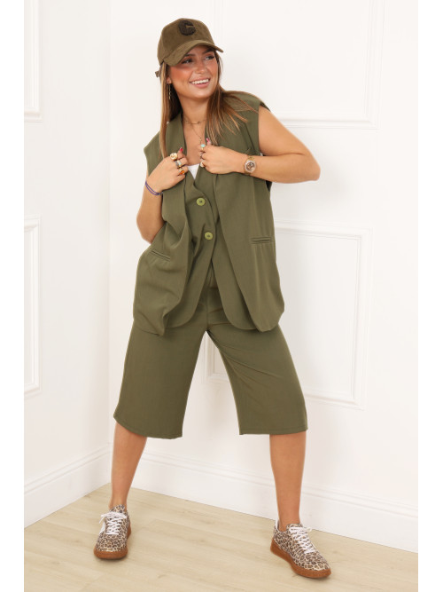 Ensemble gilet et bermuda