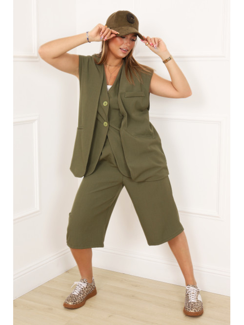 Ensemble gilet et bermuda