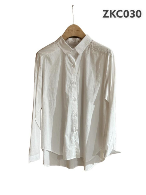 Chemise en popeline à manches longues Sens Uniq