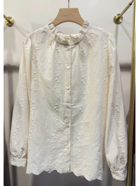 Chemise brodée col...