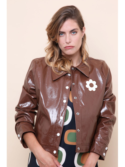 Blouson vinyl esprit seventies