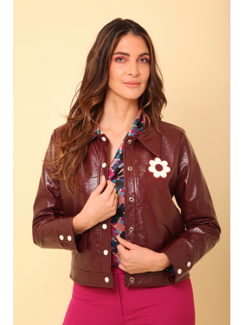 Blouson vinyl esprit seventies