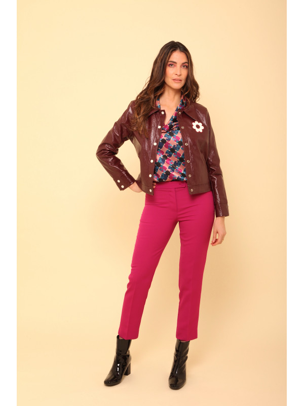 Blouson vinyl esprit seventies