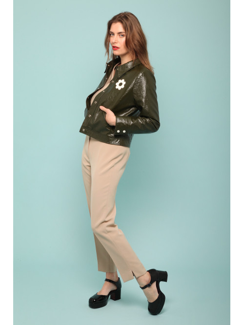 Blouson vinyl esprit seventies