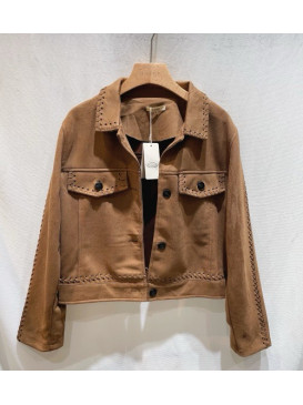 Veste courte en suédine...