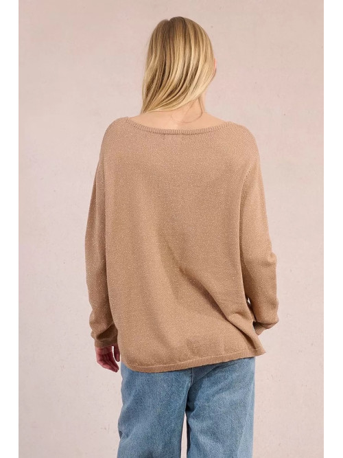 Pull fil lurex col V