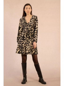 Robe courte imprimé tachiste