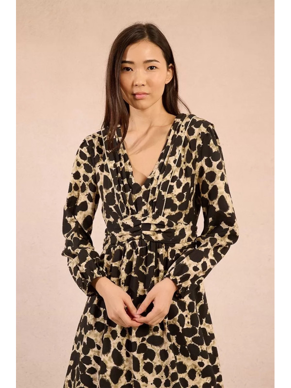 Robe courte imprimé tachiste
