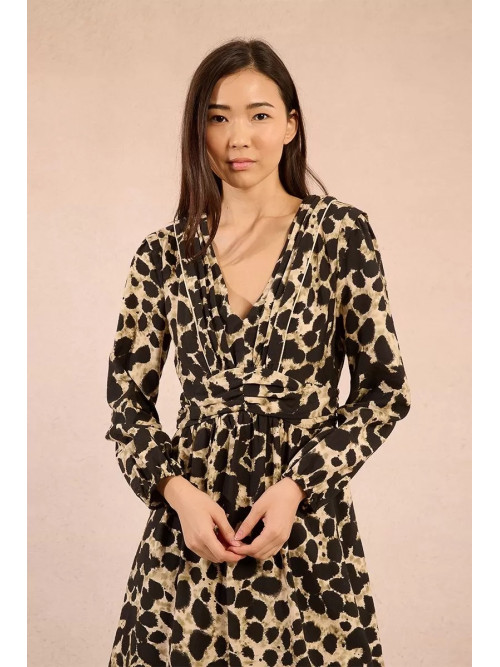 Robe courte imprimé tachiste