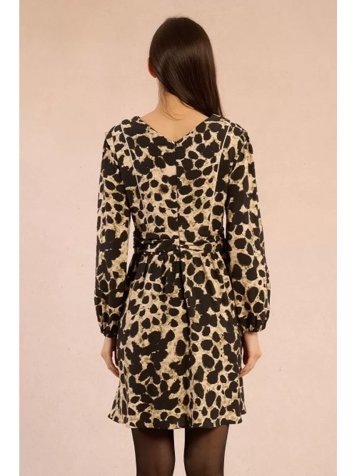 Robe courte imprimé tachiste