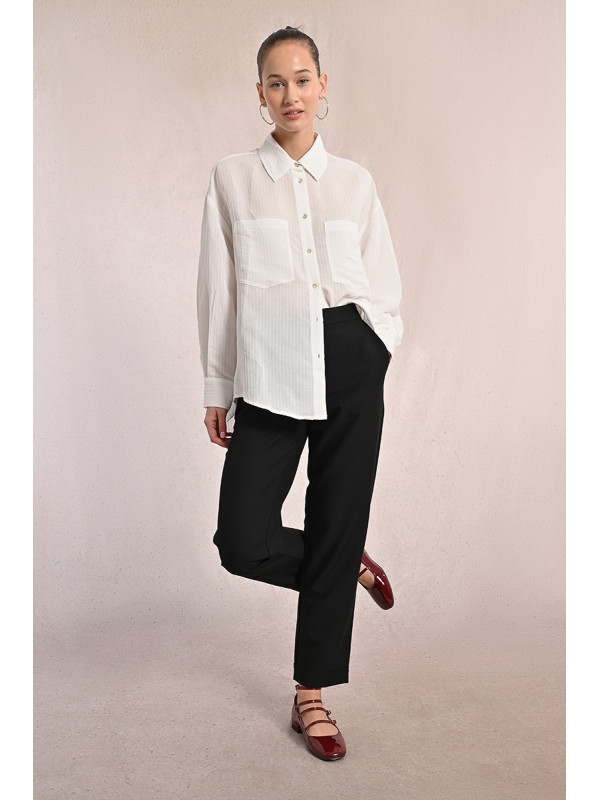 Pantalon droit uni