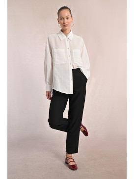 Pantalon droit uni
