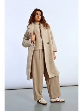 Manteau long doublé