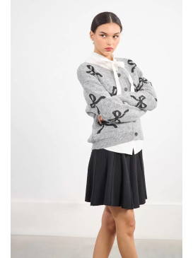 Gilet motif nœud noir avec...
