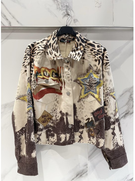 Veste courte en suédine...
