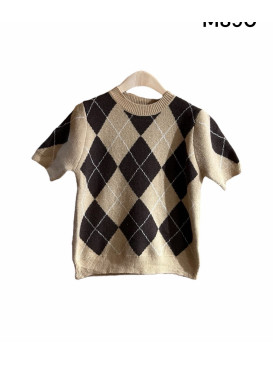 Pull jacquard col rond...