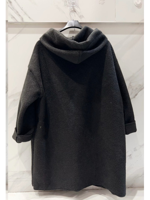 Manteau 3/4 à capuche
