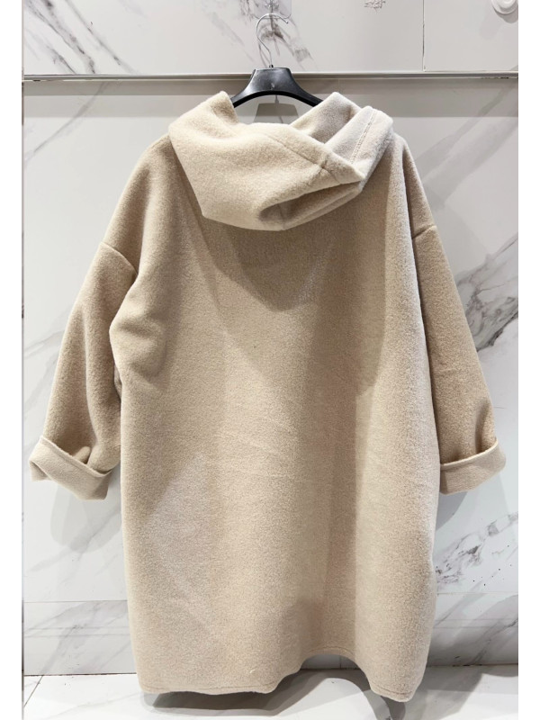 Manteau 3/4 à capuche