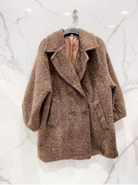 Manteau 3/4 doublé - Chocolat