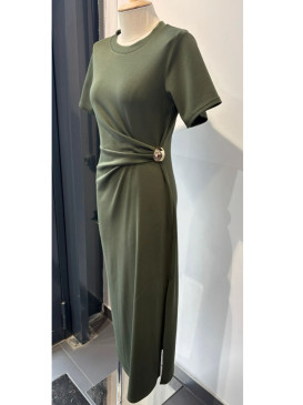 Robe longue drapée à la...