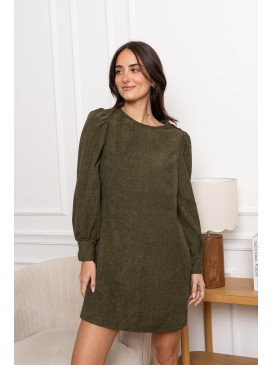 Robe courte en velours...