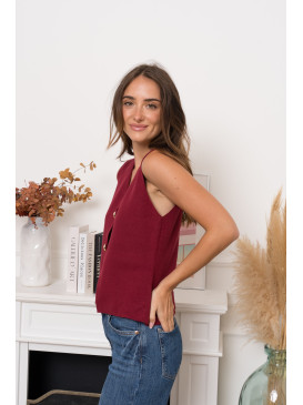Gilet sans manche boutons...