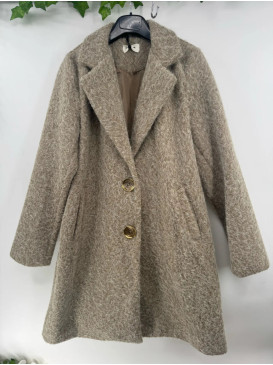 Manteau 3/4 doublé - Taupe