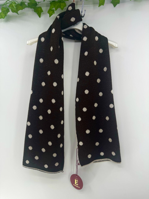 Echarpe à pois réversible