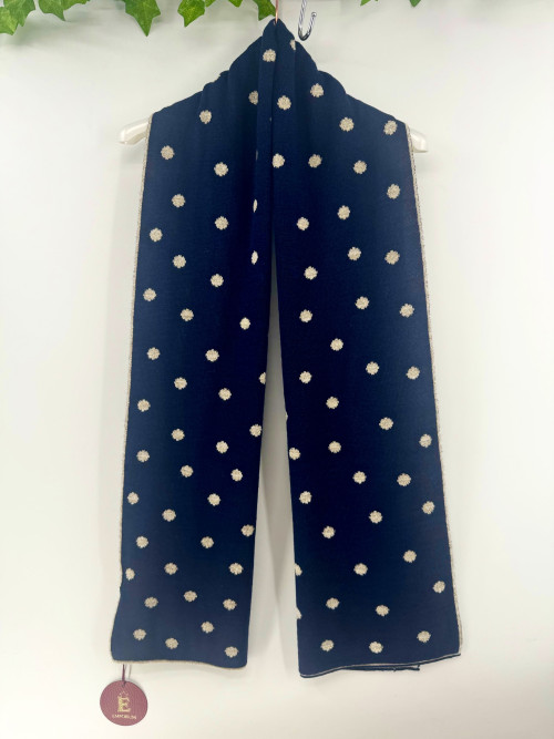 Echarpe à pois réversible
