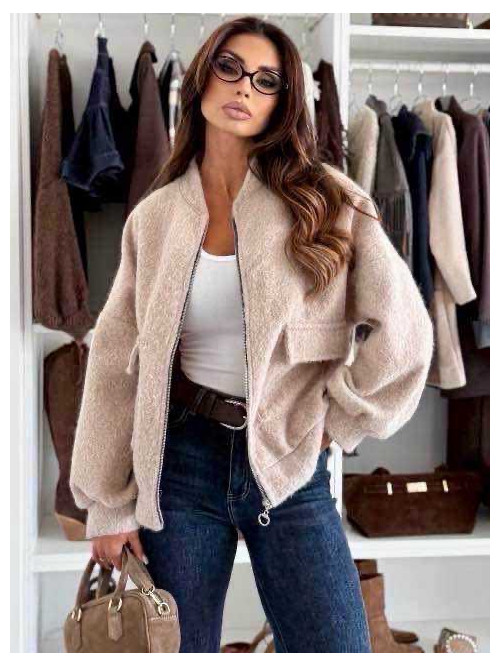 Veste bombers zippée