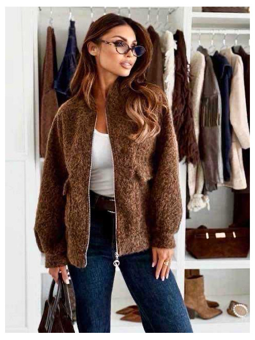 Veste bombers zippée