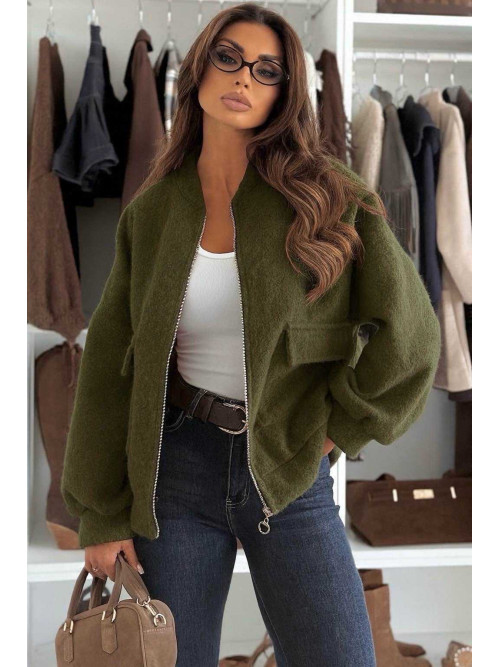 Veste bombers zippée