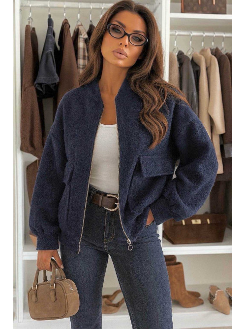 Veste bombers zippée